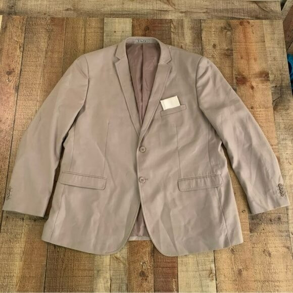 Tazio made in Italy men's khaki tan sport coat -48R